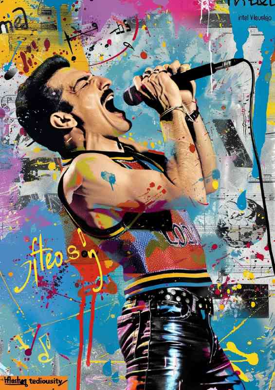 Freddie mercury magazine cover style | Canvas