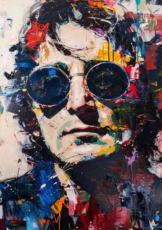 John Lennon abstract street style | Poster