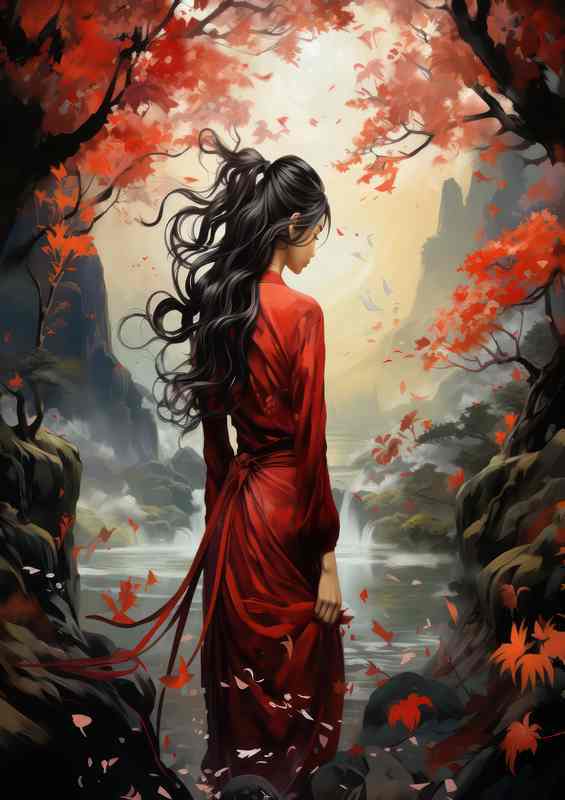Kyotos Geisha District A Glimpse of the Gion | Metal Poster