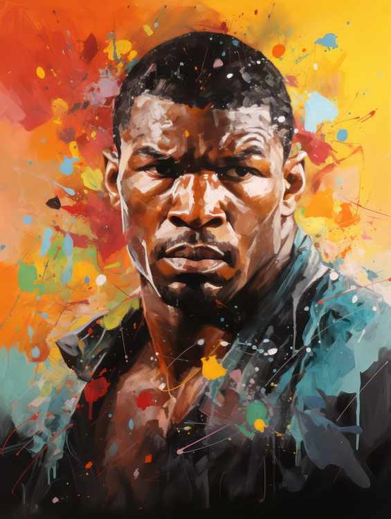 Mike Tyson Very colourful | Canvas