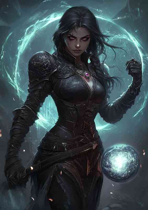 Godess video game wheel of time | Metal Poster