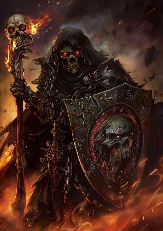 Grim returning to hell | Metal Poster