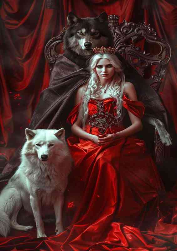 Lady in the red dress | Di-Bond