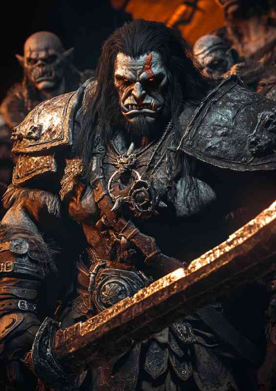 The orc in heavy amour | Di-Bond