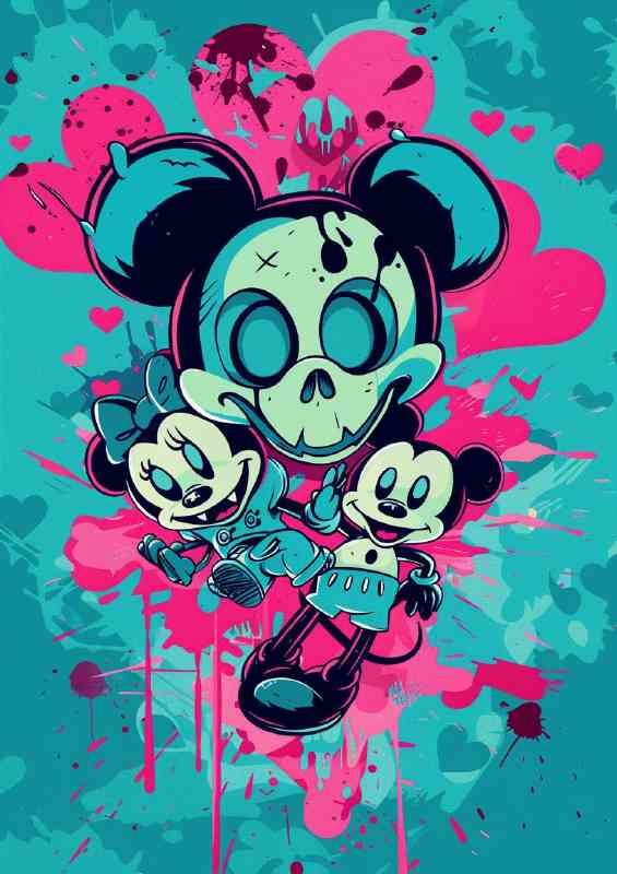 The zombie mouse | Metal Poster