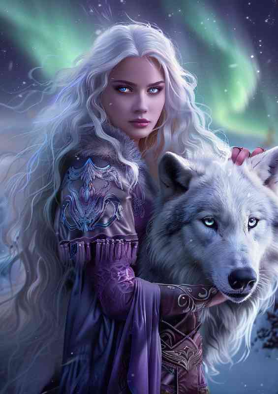 White witch and the white wolf | Di-Bond