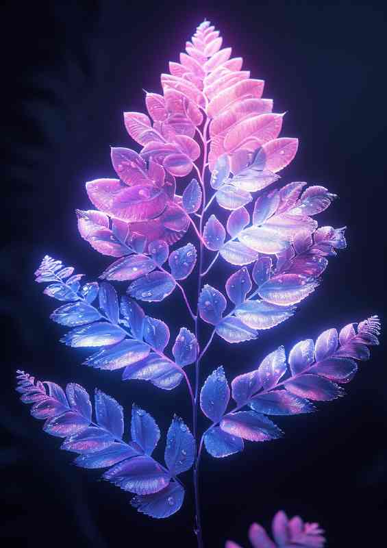 The purple fern leaf | Poster