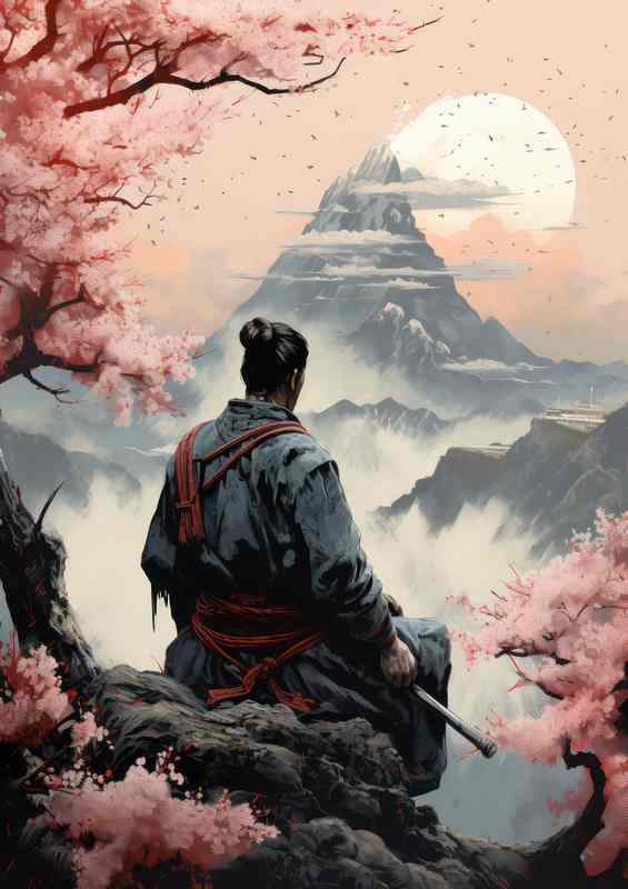 Samurai's Code in Japanese Lit. at Mt. Fuji | Di-Bond