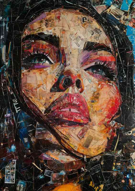 Collage of magazine cover Art | Metal Poster