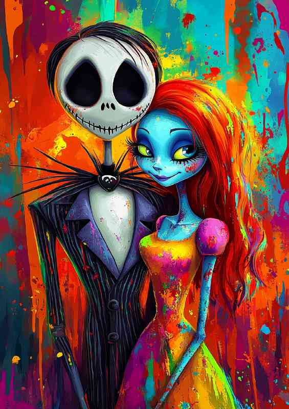 Colourful couple in love | Di-Bond
