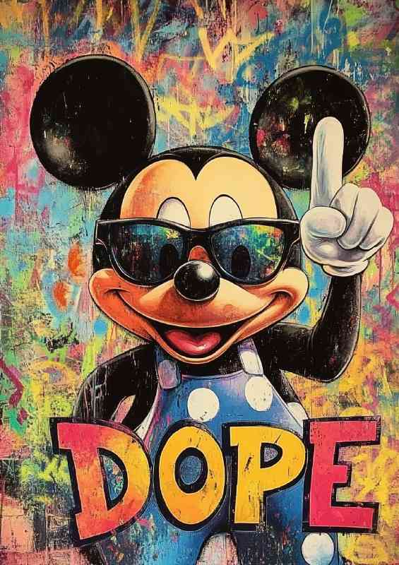 Dope mouse graffiti style | Di-Bond