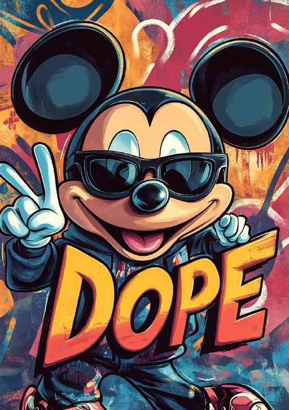 Dope peace and love street | Metal Poster