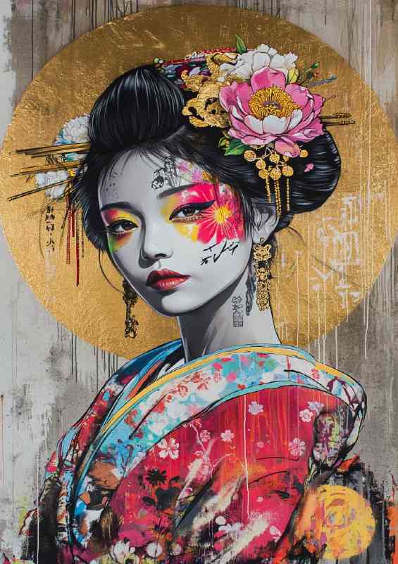 Edgy Japanese street art graffiti anime | Canvas