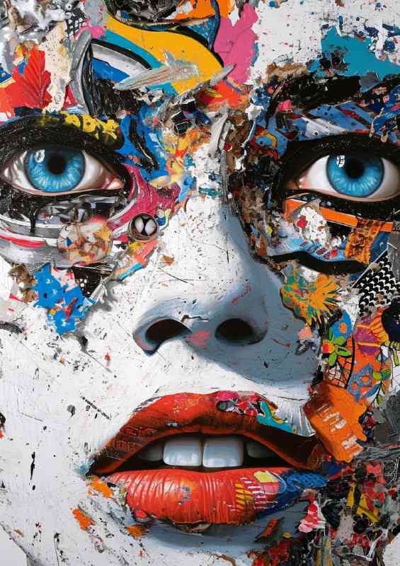 Focus on the eyes graffiti | Metal Poster