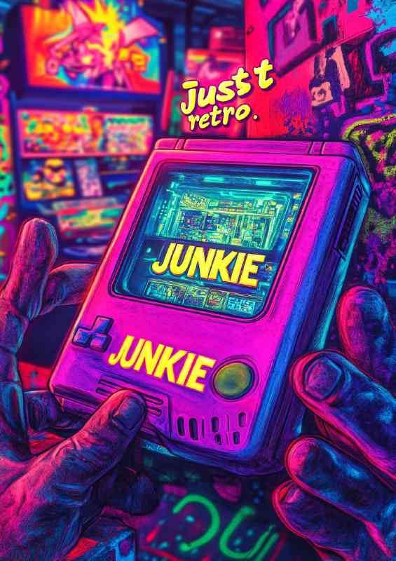 Gameboy junkie retro console | Poster