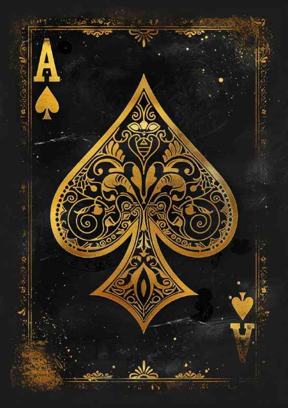 Gold ace street cards | Poster
