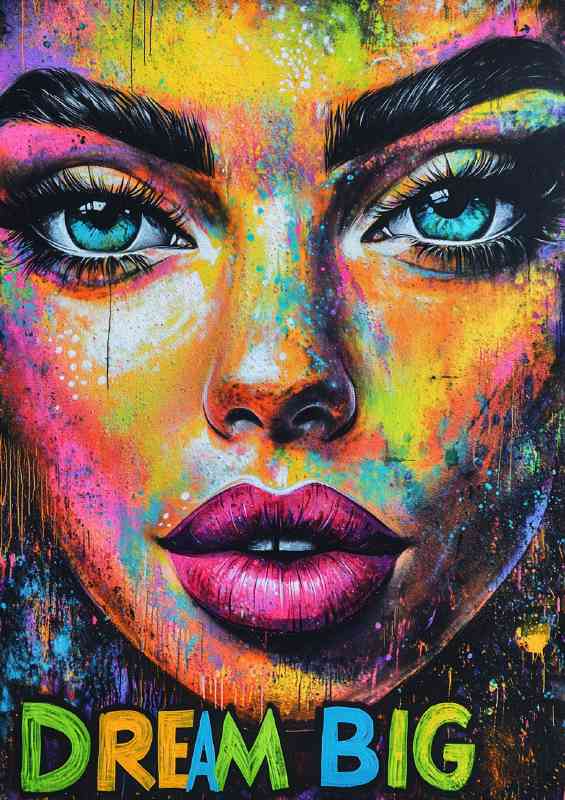 Graffiti dream big cover | Di-Bond