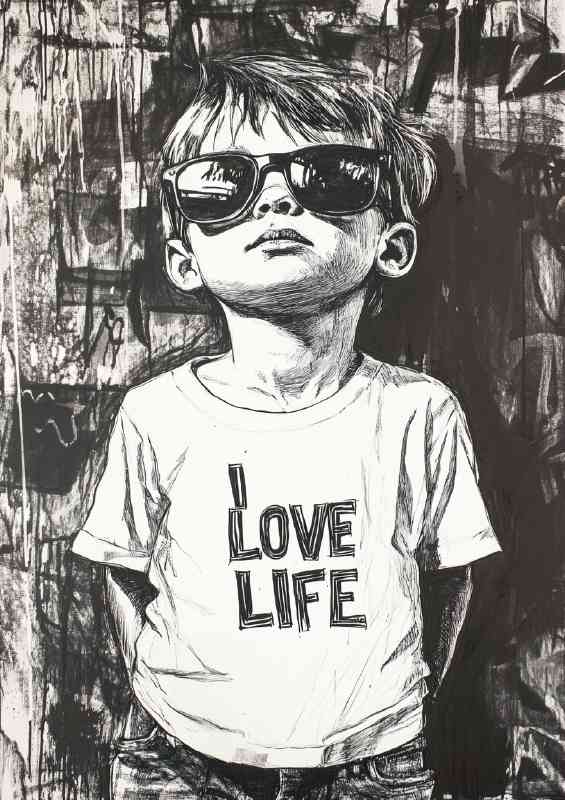 Love live in the sun street kid | Metal Poster