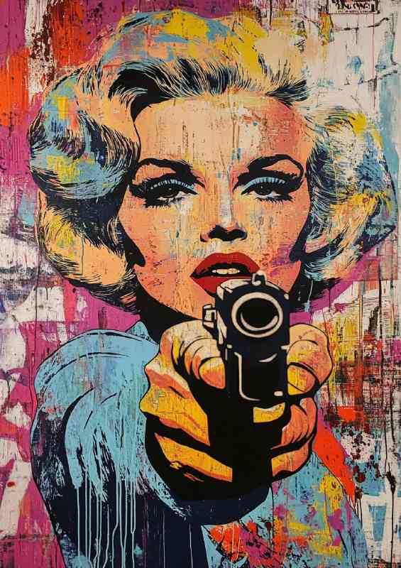 Marilyn Monroe the bad girl art | Metal Poster