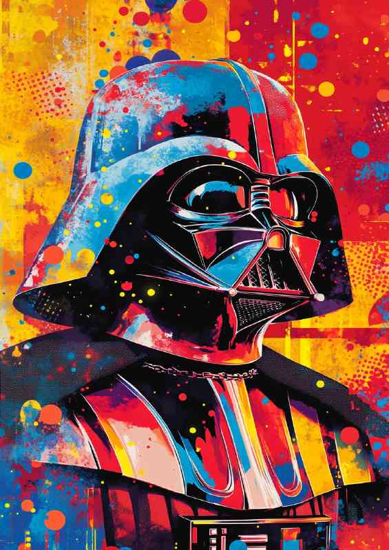 Pop art style dearth vader | Metal Poster