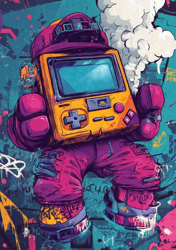 Retro Junkie vintage street game | Canvas
