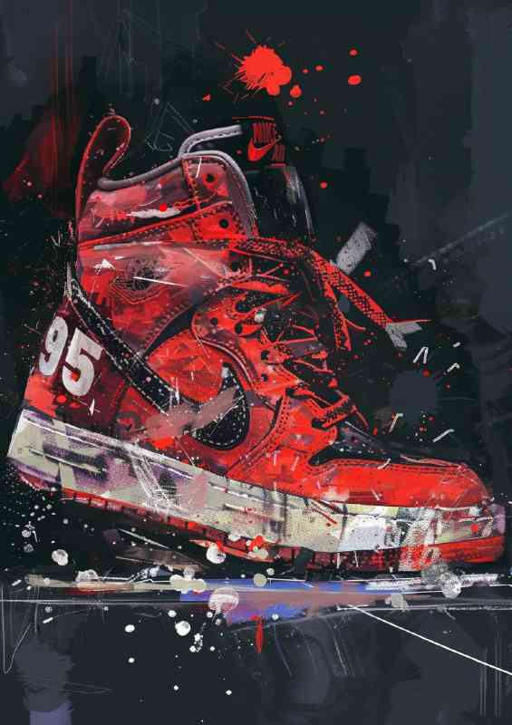 Street sneeker art | Metal Poster