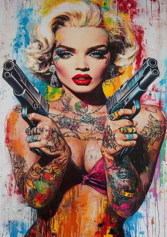 The bad girl Marilyn Monroe | Metal Poster