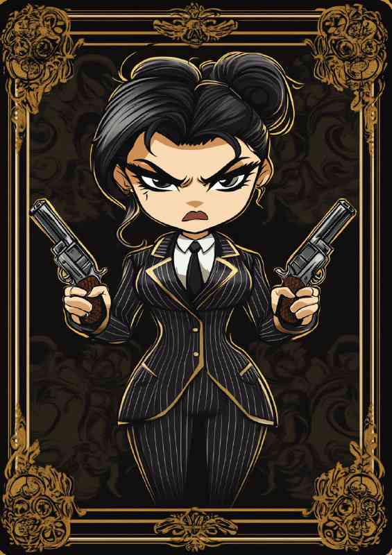 The black and gold card | Canvas