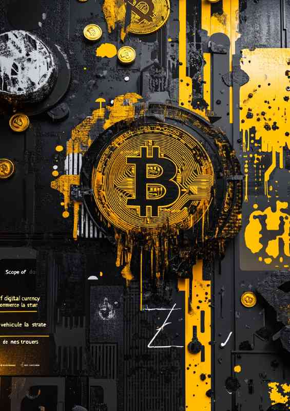 The gold digital currency | Poster