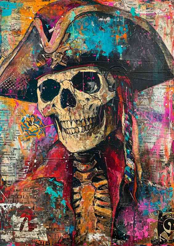 The skull pirate art | Di-Bond