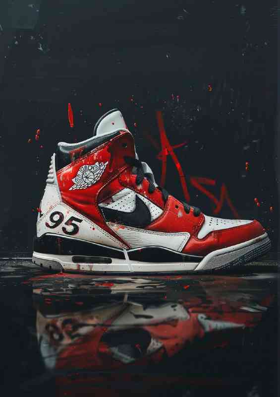 Trainers nike reflection | Metal Poster