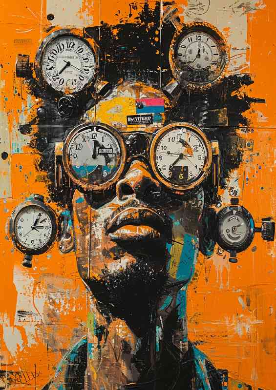 What time is it graffiti | Di-Bond