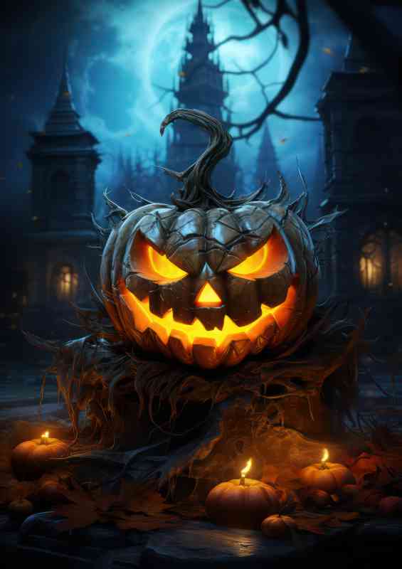Pumpking in the greaveyard | Poster