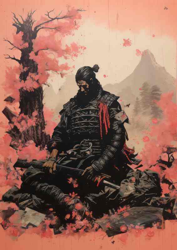 The Samurais Garden Ancient Aesthetics and Design | Metal Poster