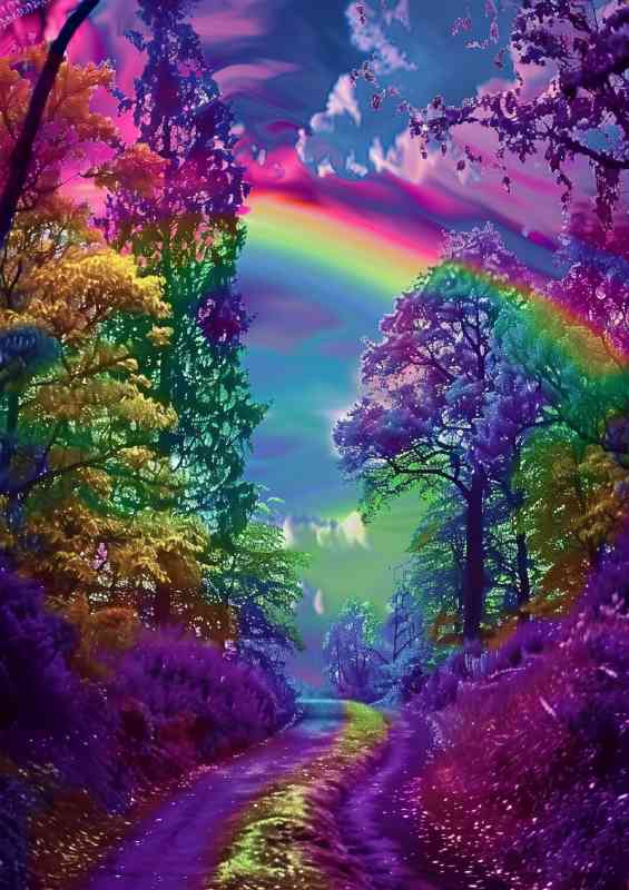 Path to the end of the rainbow | Metal Poster