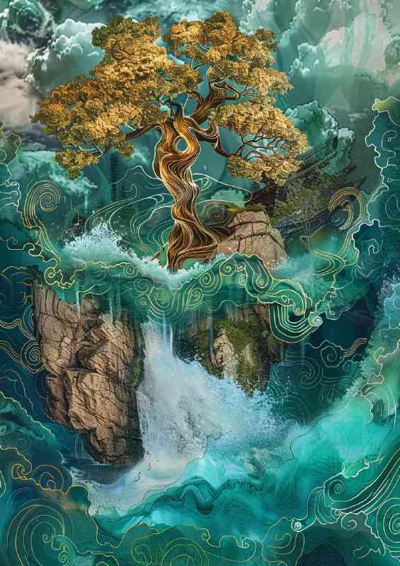 Life of tree surreal | Metal Poster