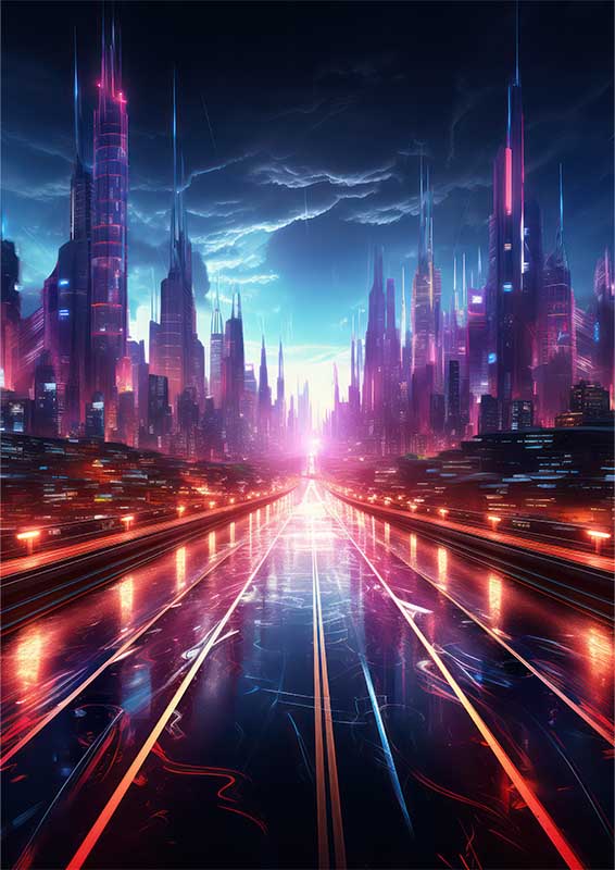 Virtual Dystopia | Metal Poster
