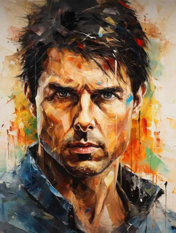 Painting style Tom Cruise | Canvas