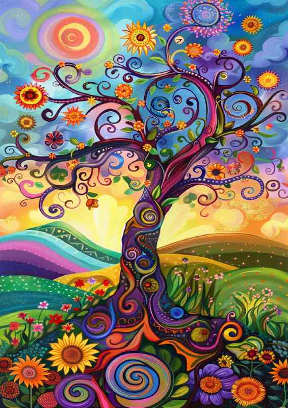 The swirly tree | Di-Bond