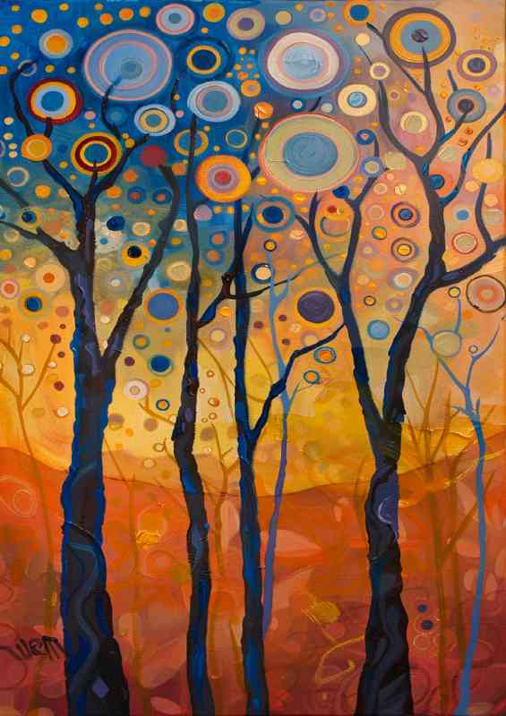 The tall dotted trees | Metal Poster