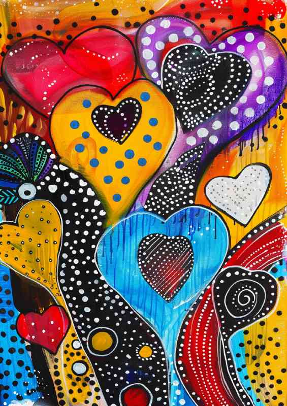 Dreamy whimsical harts | Canvas