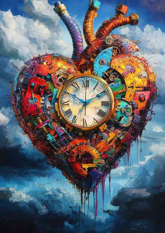 Heart with abstract style | Canvas