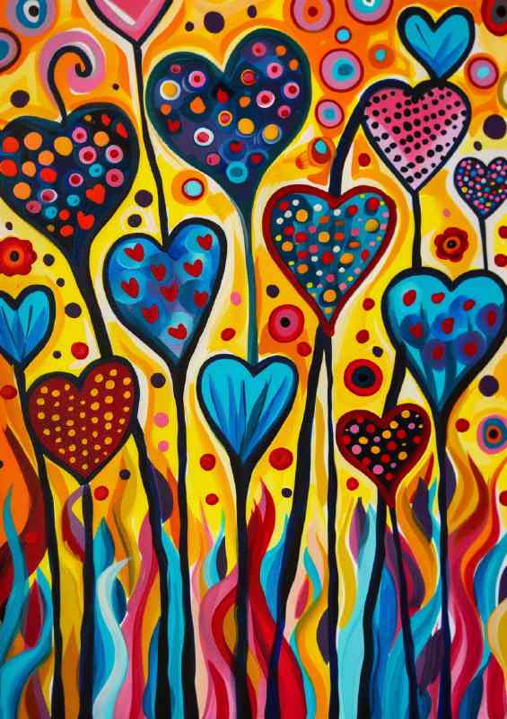 Love trees heart shapes | Di-Bond