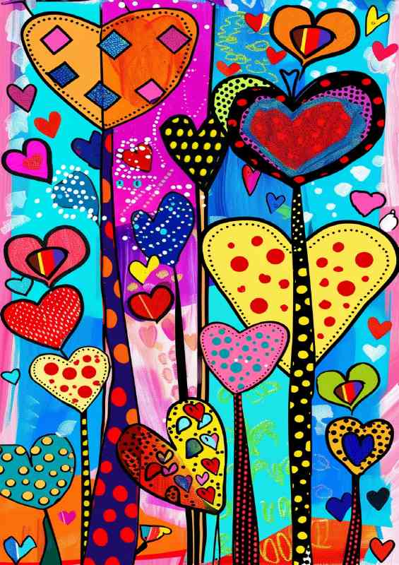 Piccaso trees in love | Di-Bond