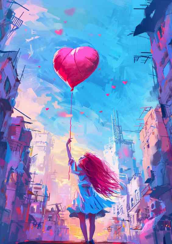 Summer valentines love | Metal Poster