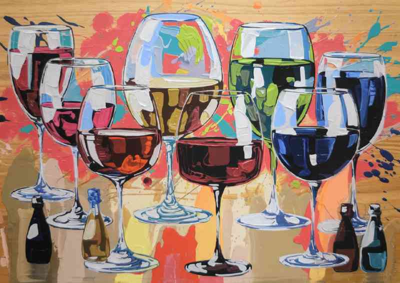 Drink plenty of wine and be merry | Canvas