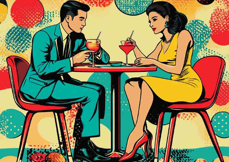 Vector art dinner at the table | Canvas