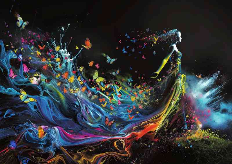 Woman with the butterfly effect | Poster
