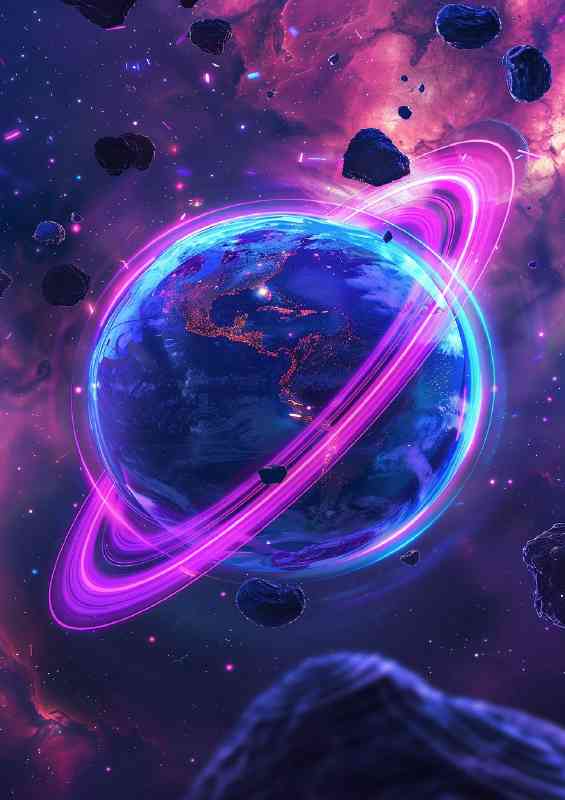 Blue moon and purple | Di-Bond