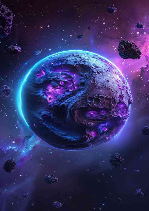 The blue and purple planet | Di-Bond